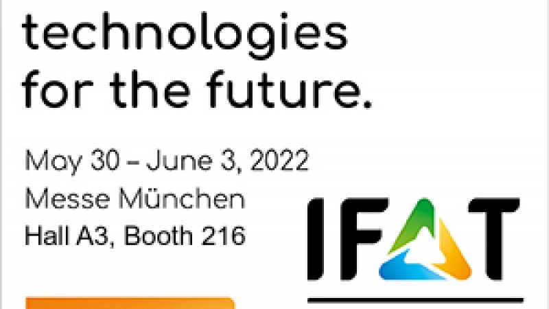 IFAT 2022, VISÍTANOS PARA VER LAS ÚLTIMAS INNOVACIONES